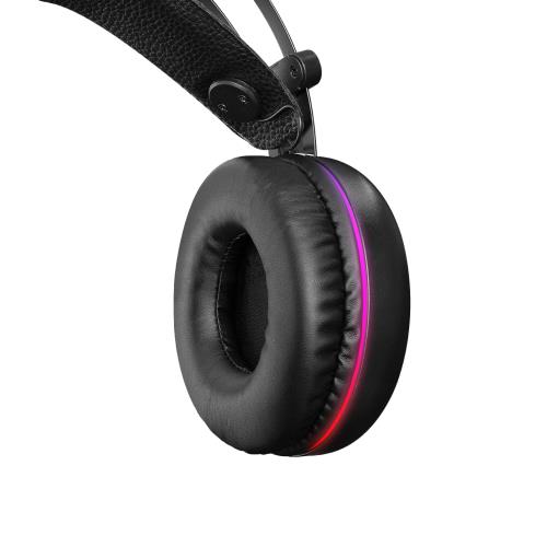En ucuz RAMPAGE STORMY USB 7.1 SURROUND SİYAH GAMING KULAKLIK